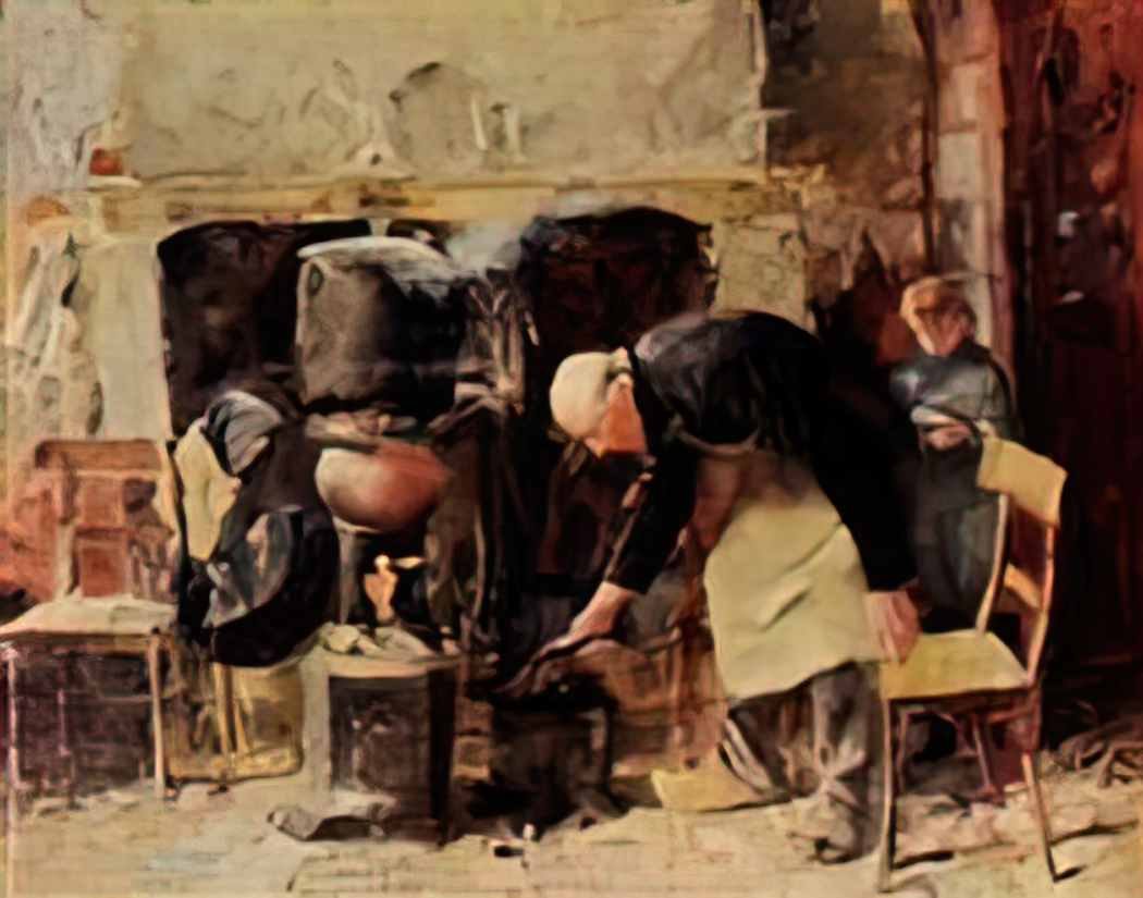Jan Toorop preparing the meal 1883 Art A4 Photo Print UK
