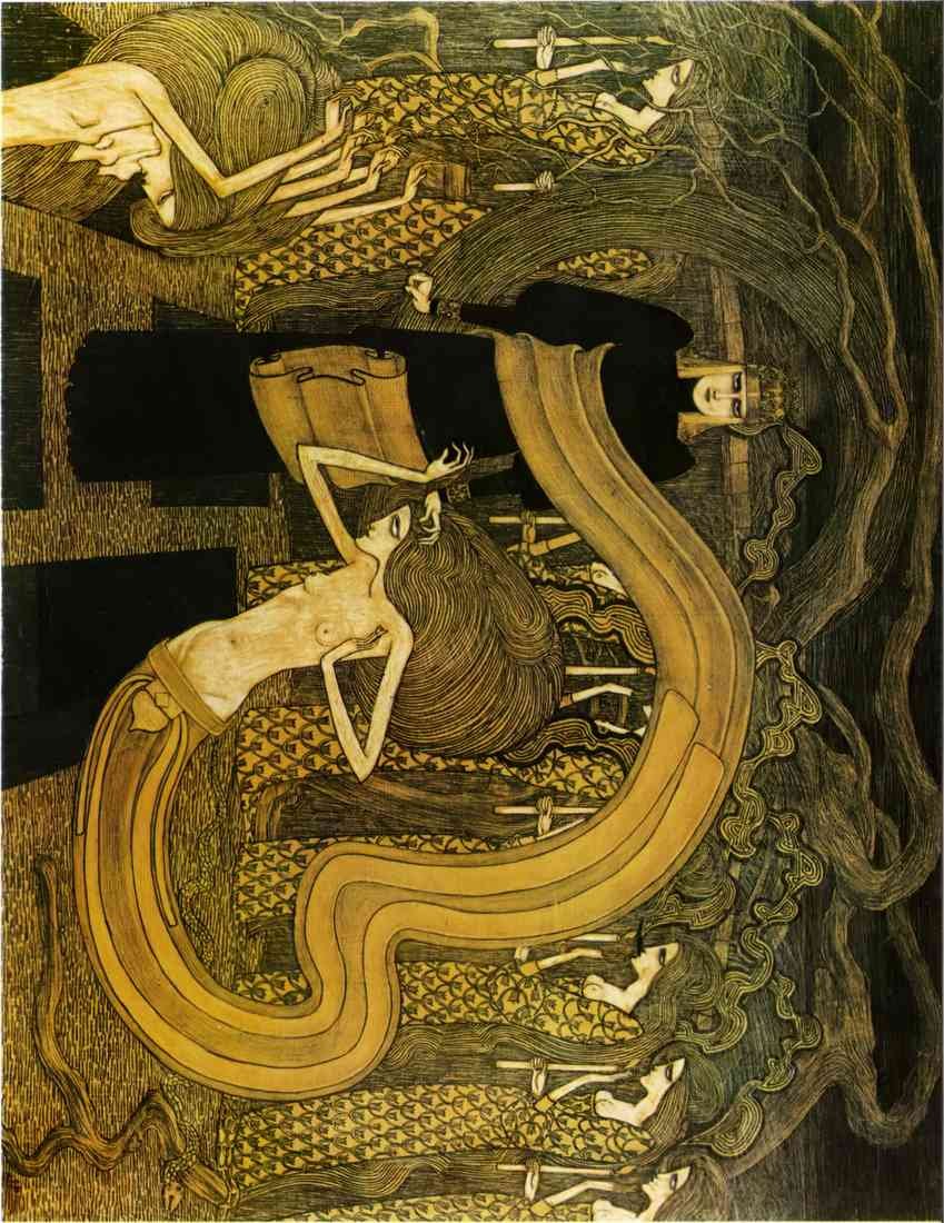 Jan Toorop the three fiancees 2 A4 Photo Print