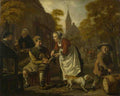 Jan Victors A Village Scene with a Cobbler A4 Photo Print