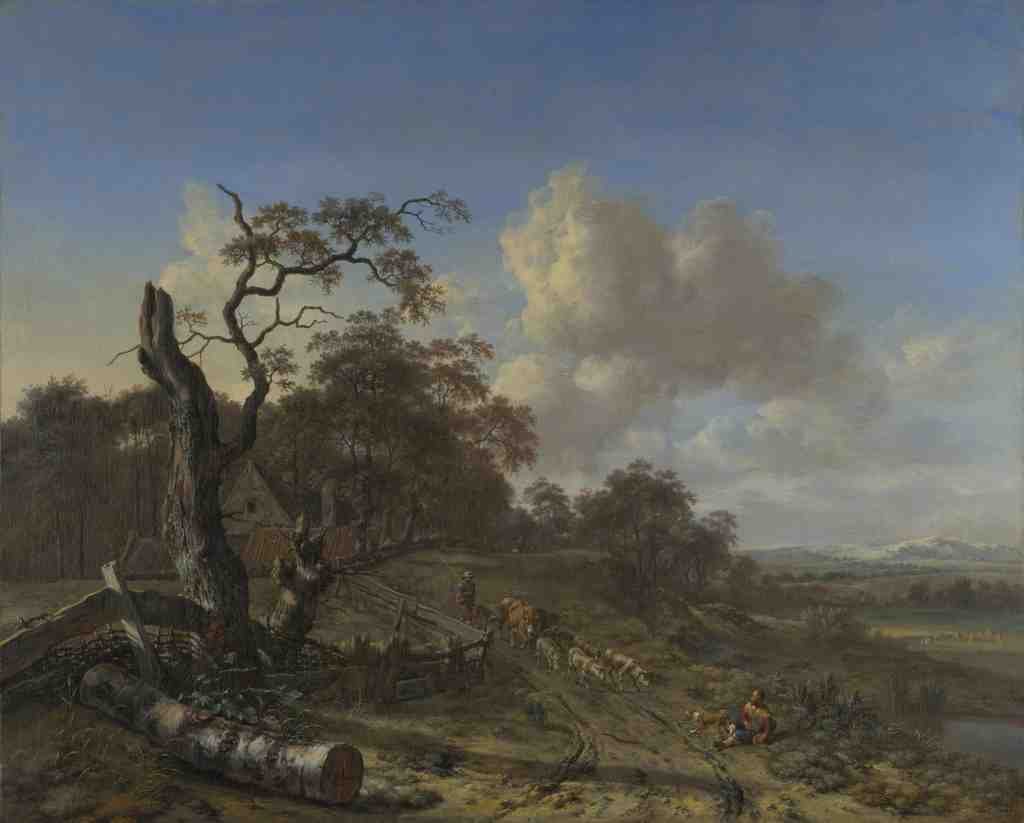 Jan Wijnants A Landscape with a Dead Tree A4 Photo Print