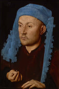 Jan van Eyck man in a blue turban Art A4 Photo Print