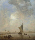 Jan van Goyen Fishermen hauling a Net A4 Photo Print