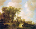 Jan van Goyen Goyen 55Footbridge A4 Photo Print