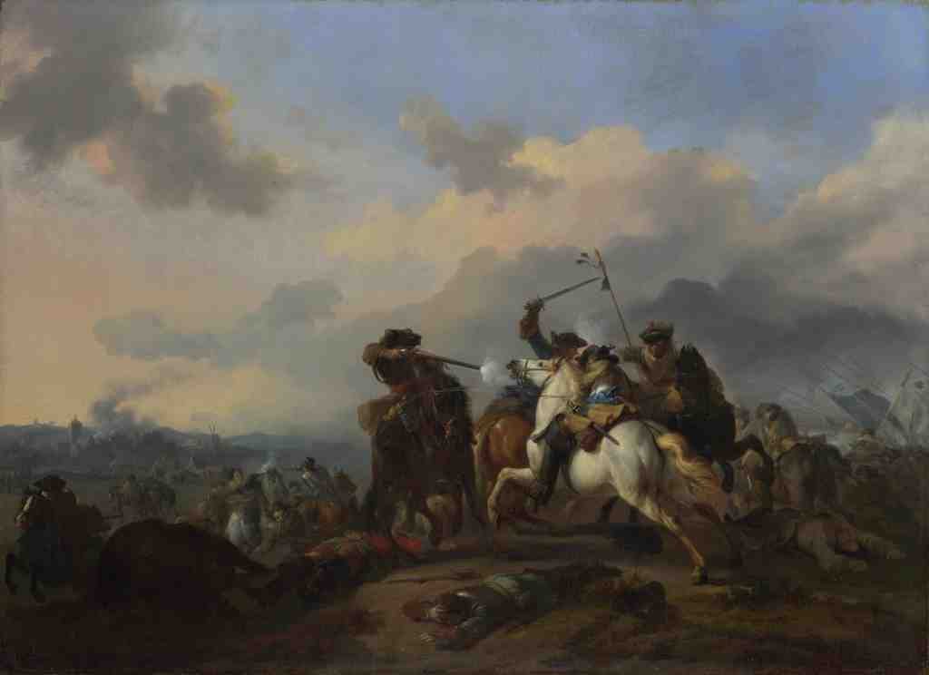 Jan van Huchtenburgh A Battle A4 Photo Print