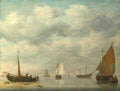 Jan van Os Dutch Vessels in Calm Water A4 Photo Print