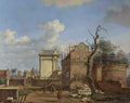 Jan van der Heyden An Architectural Fantasy A4 Photo Print