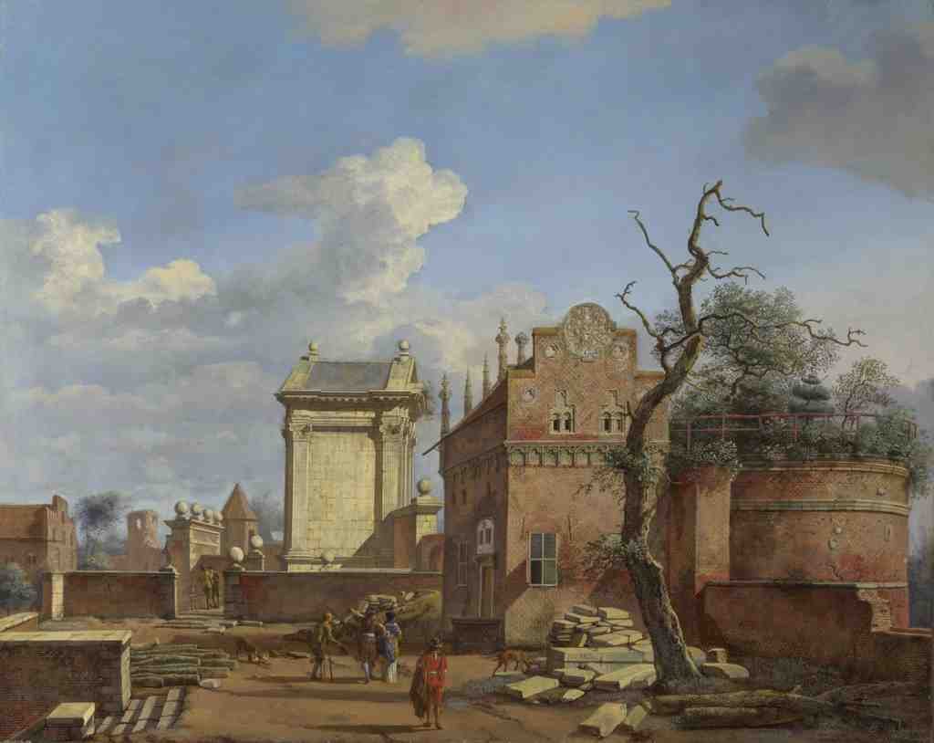 Jan van der Heyden An Architectural Fantasy A4 Photo Print