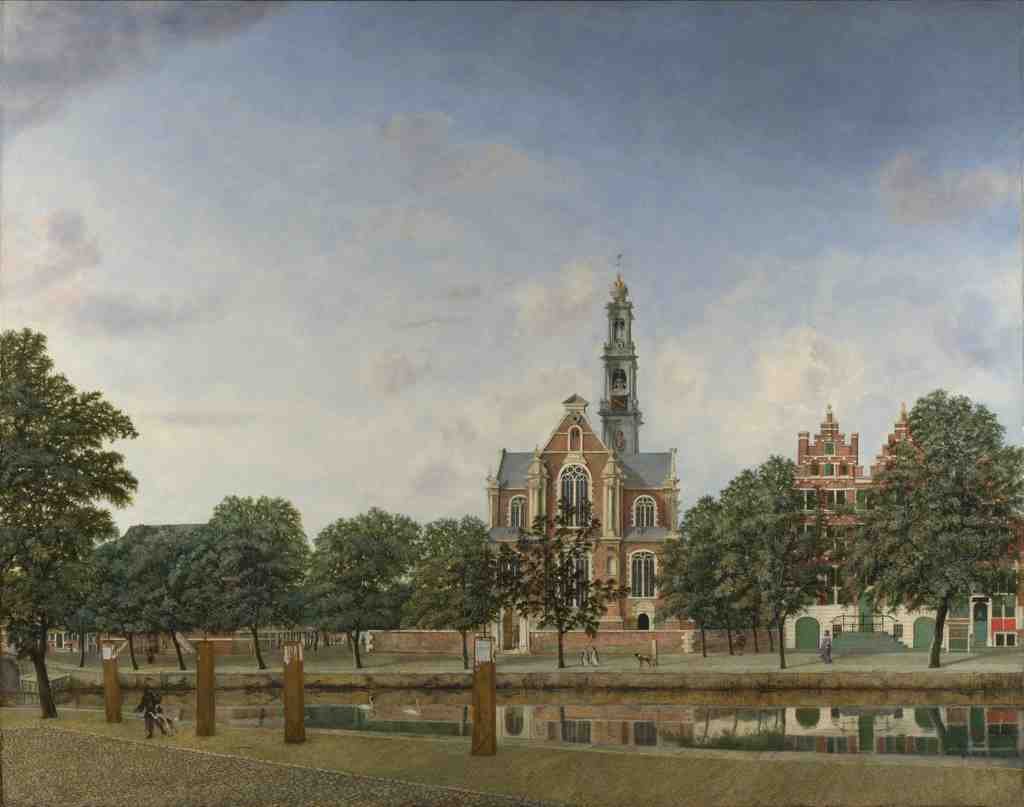 Jan van der Heyden View of the Westerkerk, Amsterdam A4 Photo Print