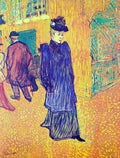 Jane Avril leaves the Moulin Rouge by Toulouse Lautrec A4 Photo Print