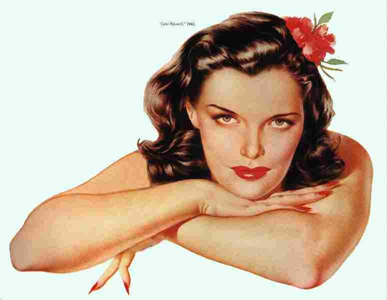 Jane Russell by Vargas 1 film star poster A4 Photo Print