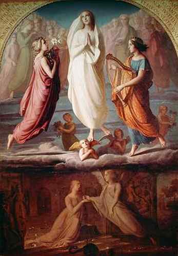 Janmot Louis L Assomption De La Vierge  A4 Photo Print
