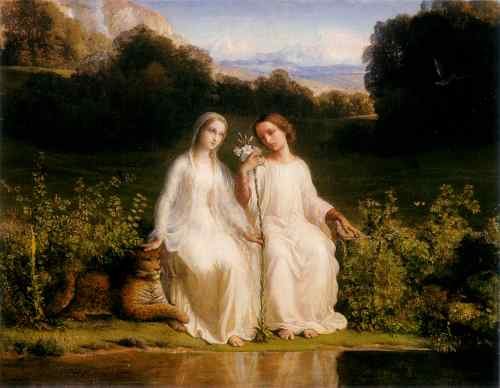 Janmot Louis Le Poeme De L Ame 11 Virginitas  A4 Photo Print