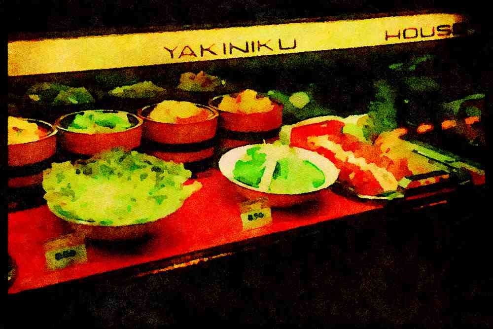 Japan 065008 Plastic Food Display A4 Limited Edition Watercolour Print