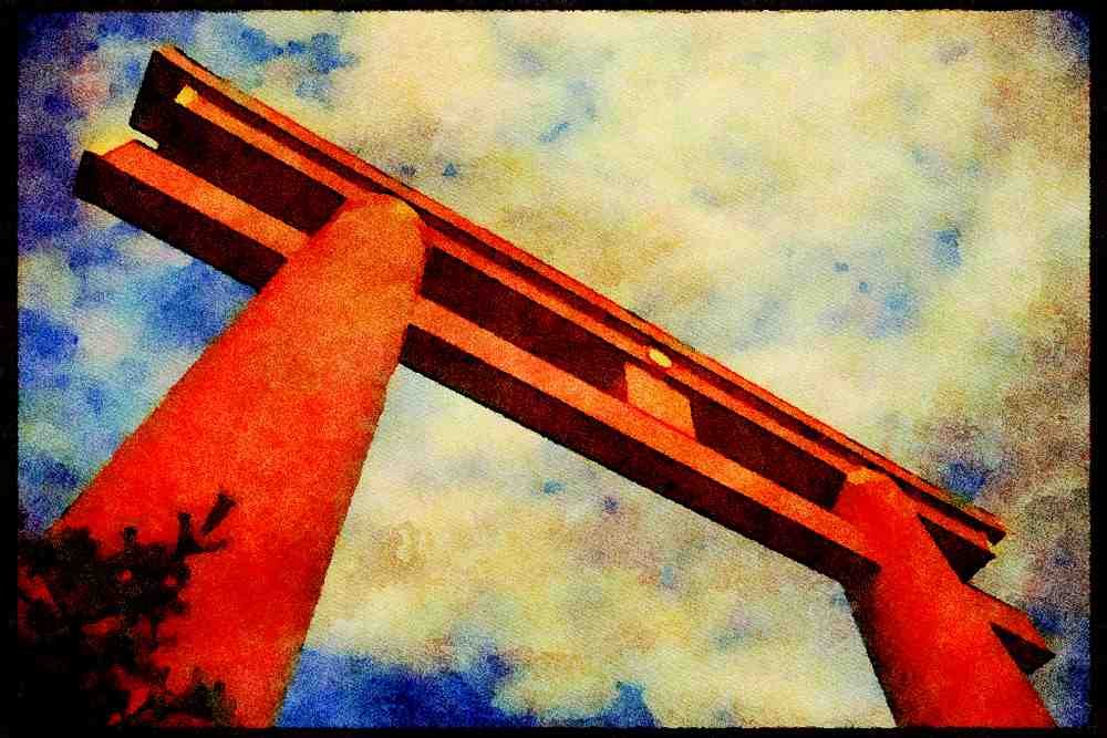 Japan 065009 Torii heian Jingu Shrine A4 Limited Edition Watercolour Print