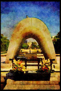 Japan 065015 Peace Memorial Park A4 Limited Edition Watercolour Print