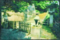 Japan 065020 Guardian Statue A4 Limited Edition Watercolour Print