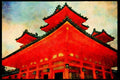 Japan 065022 Heian Jingu Shrine A4 Limited Edition Watercolour Print