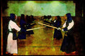 Japan 065038 Kendo Competition A4 Limited Edition Watercolour Print