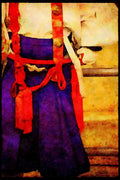 Japan 065053 Healer Costume Shitenno Ji Temple A4 Limited Edition Watercolour Print