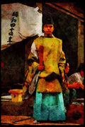 Japan 065056 Shinto Priest A4 Limited Edition Watercolour Print
