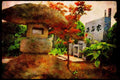 Japan 065071 Stone Lantern A4 Limited Edition Watercolour Print
