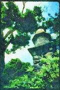 Japan 065072 Lantern A4 Limited Edition Watercolour Print