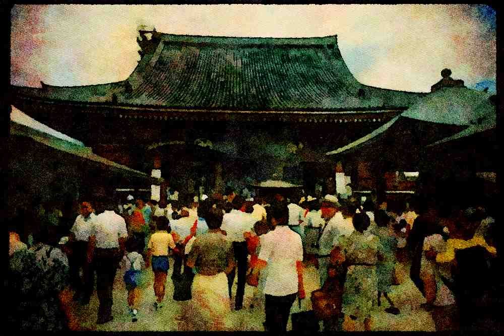 Japan 065075 Shinto Temple A4 Limited Edition Watercolour Print