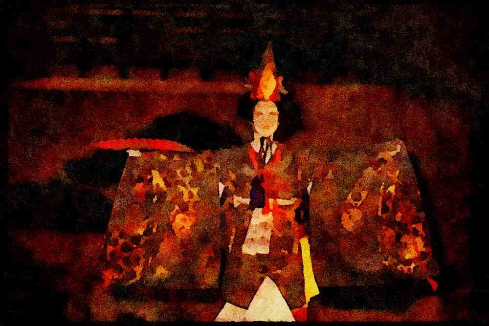 Japan 065081 Kabuki Theatre A4 Limited Edition Watercolour Print