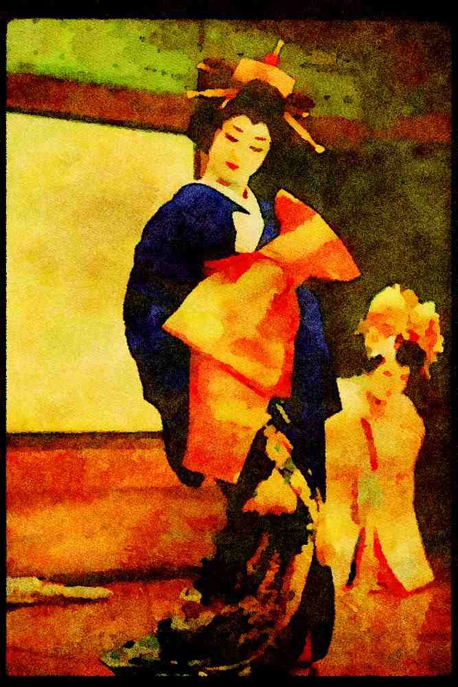 Japan 065084 Geisha A4 Limited Edition Watercolour Print