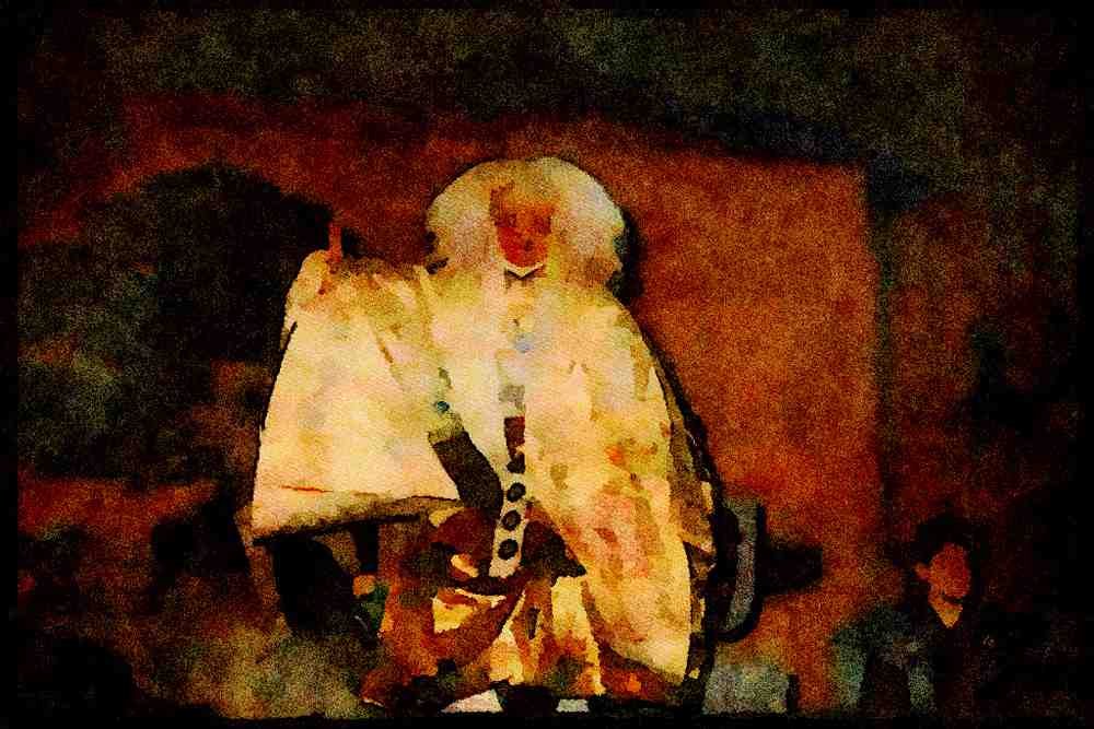 Japan 065089 Noh Theatre A4 Limited Edition Watercolour Print