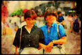 Japan 065093 Young Girls Smiling At Camera A4 Limited Edition Watercolour Print