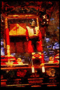 Japan 065115 Takayama Festival Float A4 Limited Edition Watercolour Print