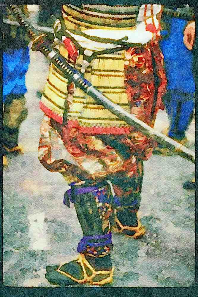 Japan 065133 Shingen Ko Festival Kofu A4 Limited Edition Watercolour Print