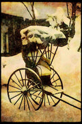 Japan 065134 Rickshaw Takayama A4 Limited Edition Watercolour Print