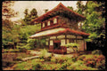 Japan 065149 Silver Pavilion Kyoto A4 Limited Edition Watercolour Print