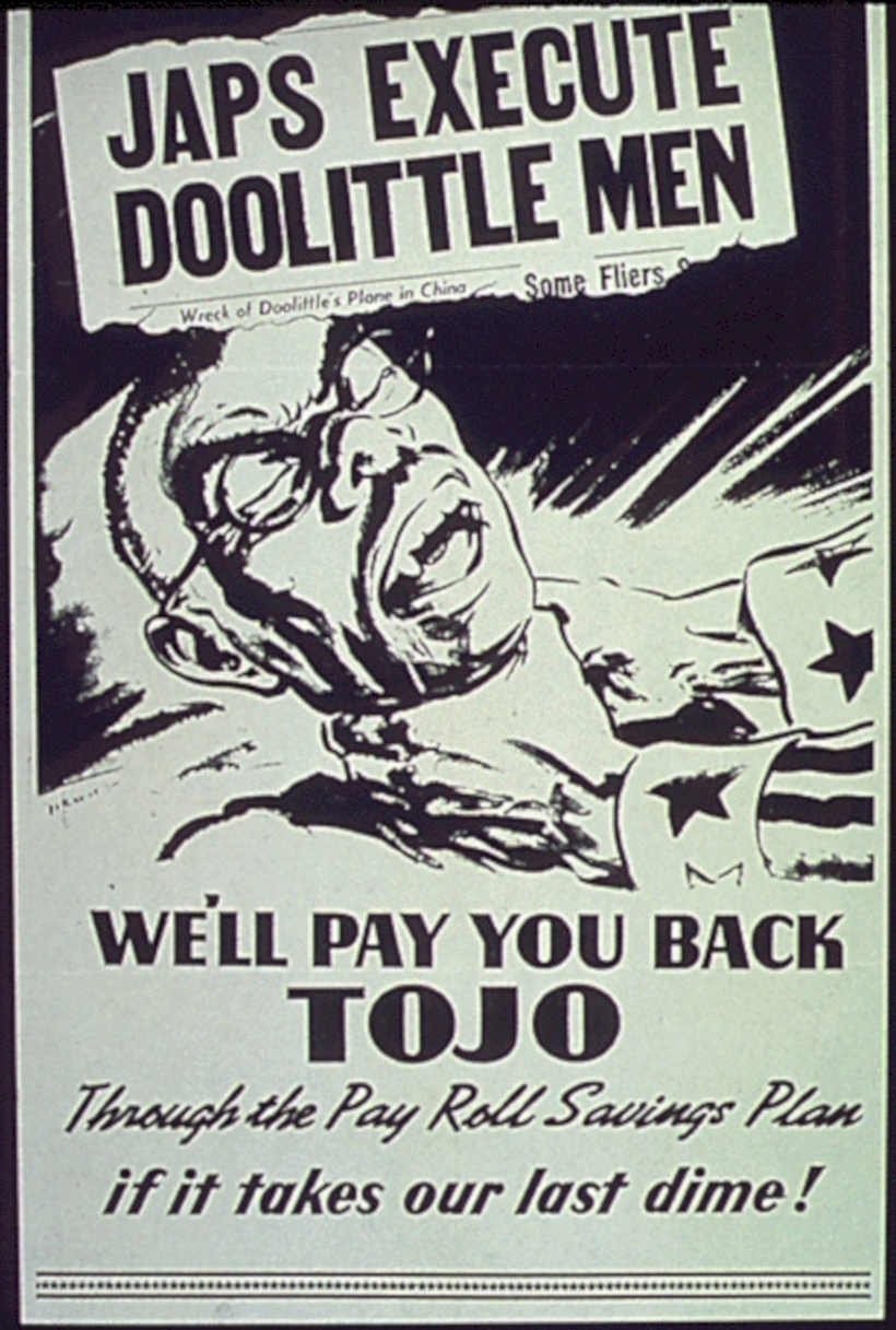 Japs Execute Doolittle Vintage Retro Advert Ads A4 Photo Print