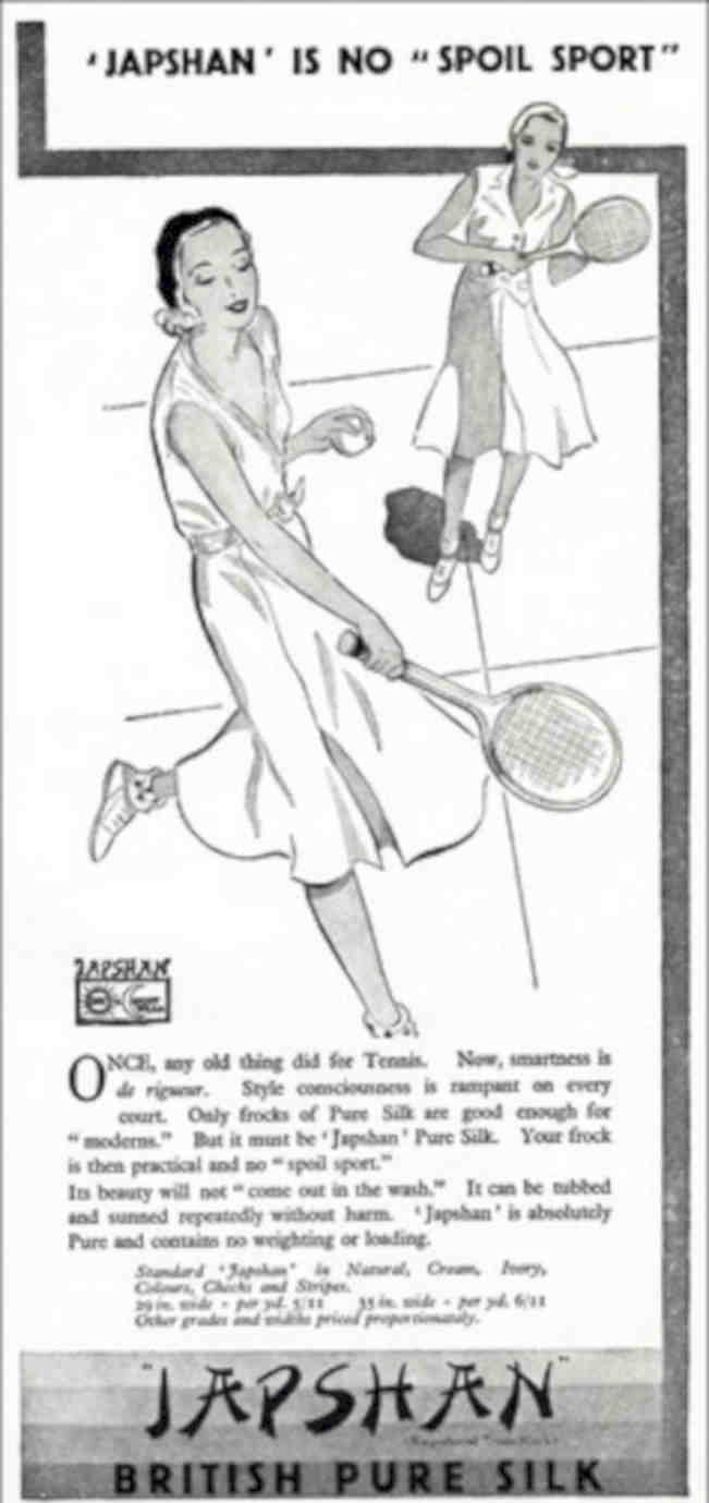 Japshan Tennis Silk Vintage Retro Advert Poster A4 Photo Print