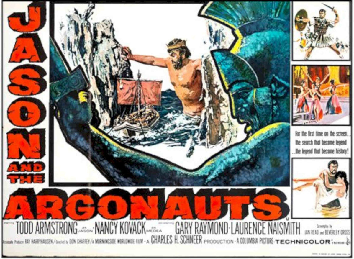 Jason Argonauts Ship Vintage Retro Advert Poster A4 Photo Print
