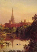Jasper Francis Cropsey A View in Central Park A4 Photo Print