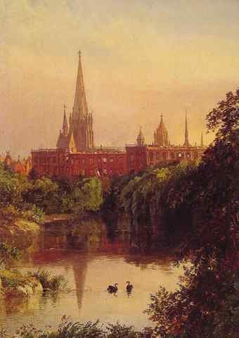 Jasper Francis Cropsey A View in Central Park A4 Photo Print