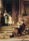 Jasper Francis Cropsey Crosio Luigi Sisters Homecoming A4 Photo Print