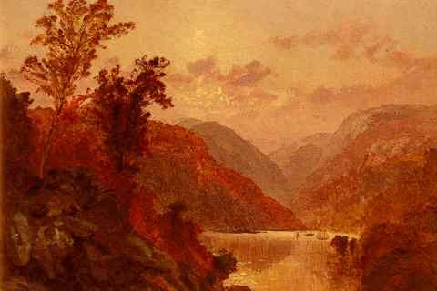 Jasper Francis Cropsey Crospey Jasper Francis In The Highlands Of The Hudson A4 Photo Print