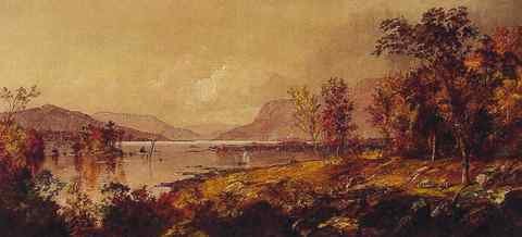Jasper Francis Cropsey Greenwood Lake in September A4 Photo Print