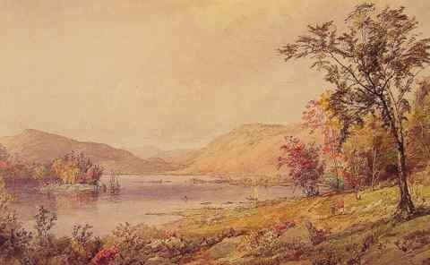 Jasper Francis Cropsey Greenwood Lake A4 Photo Print