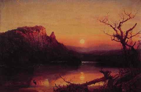 Jasper Francis Cropsey Sunset Eagle Cliff A4 Photo Print