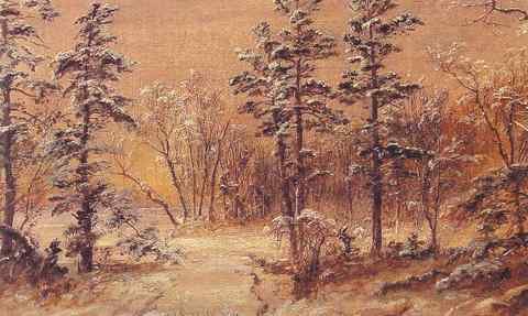 Jasper Francis Cropsey Winter Woodland A4 Photo Print