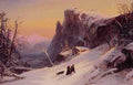 Jasper Francis Cropsey Winter in Switzerland A4 Photo Print