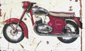 Jawa 250 Automatic 1963 Aged Vintage A4 Photo Print