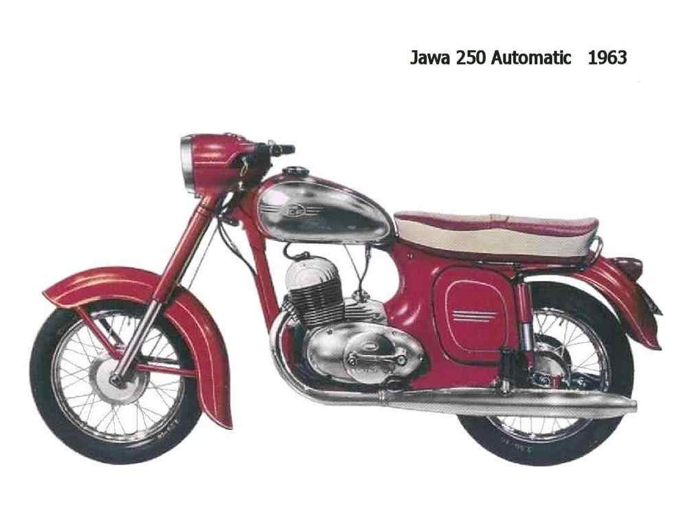 Jawa 250 Automatic 1963 motorbike A4 Photo Print
