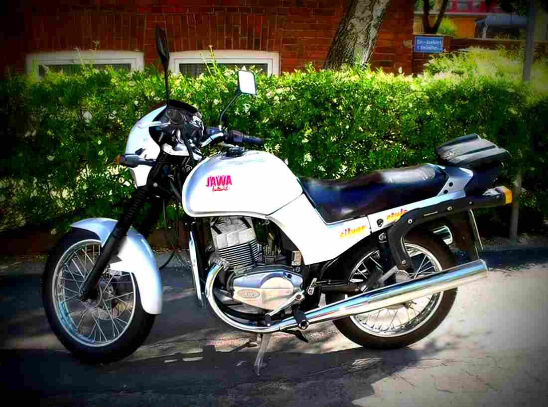 Jawa 640 Black Style 1995 4 motorbike A4 Photo Print